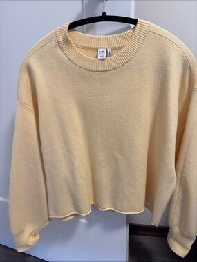 twik Pastel Yellow Crewneck Sweater